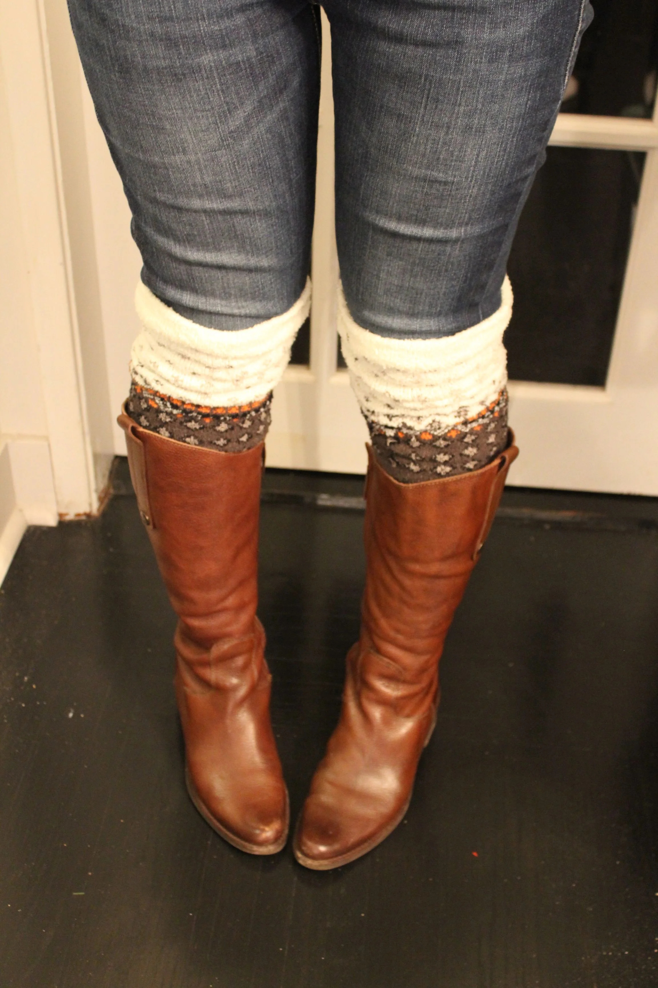 Make Boot Socks Out Of Scarves